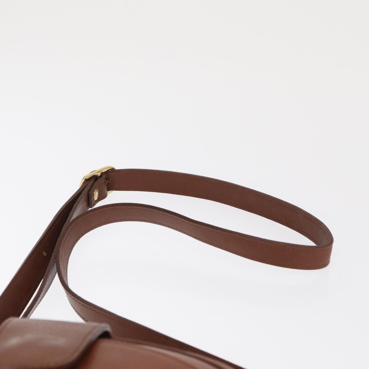 Burberry Vintage Shoulder Bag Leather Brown Leather Shoulder Bag