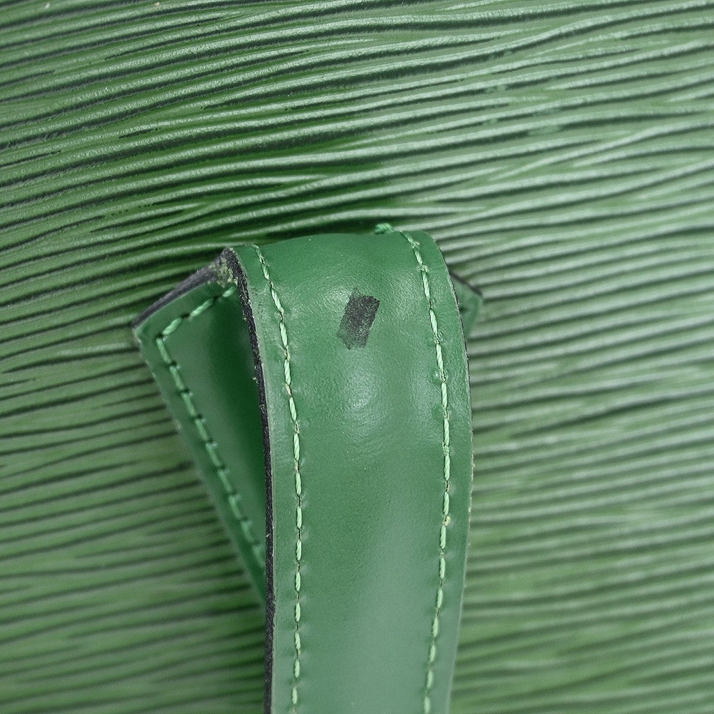 Louis Vuitton Lussac Handbag Epi Leather Green Leather Shoulder Bag