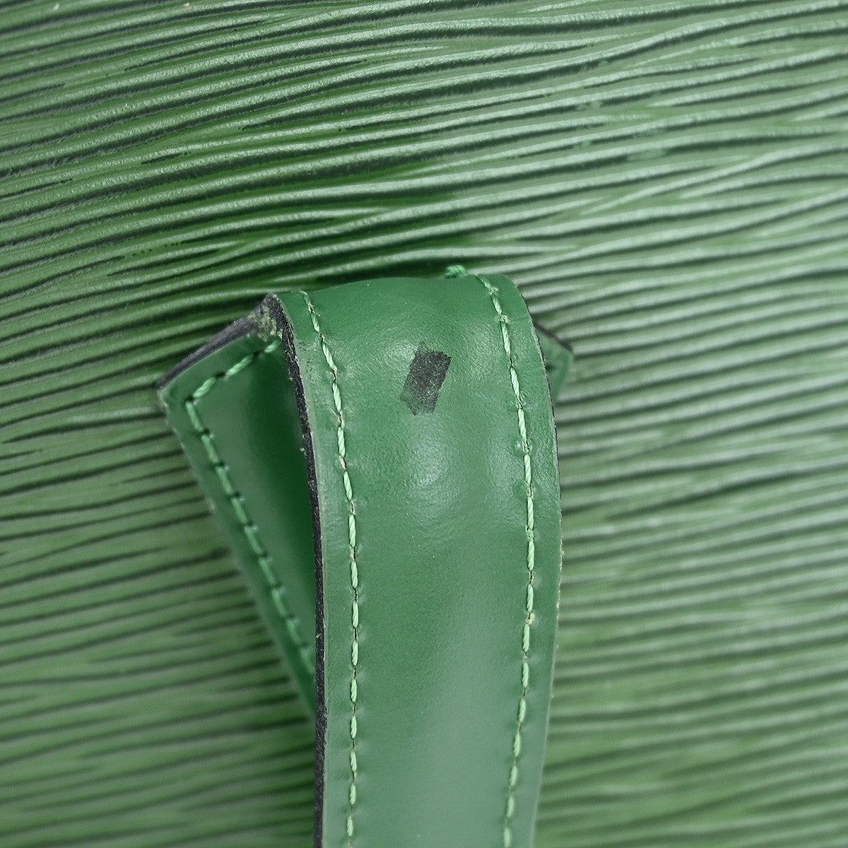 Louis Vuitton Lussac Handbag Epi Leather Green Leather Shoulder Bag