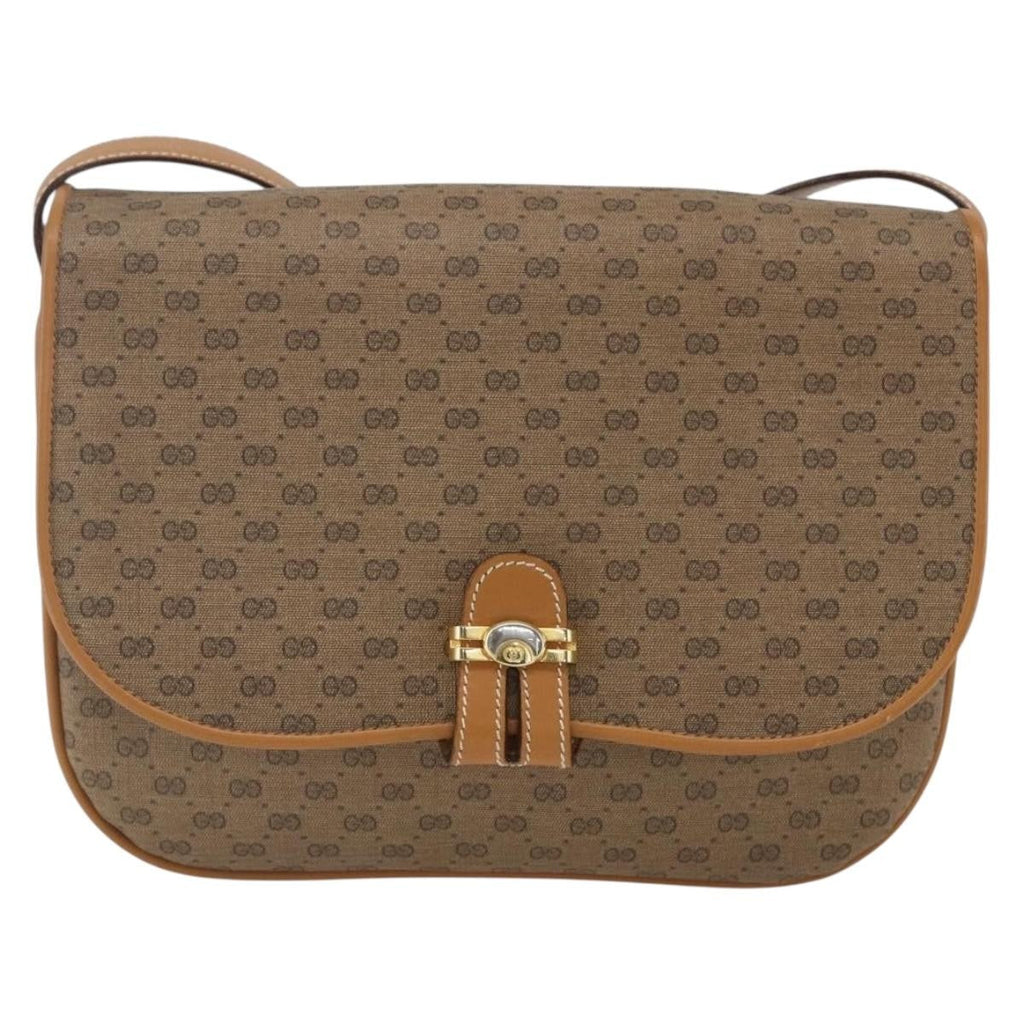Gucci Micro Gg Supreme Shoulder Bag Gg Canvas Beige Canvas Shoulder Bag Bag (Pre-Owned)