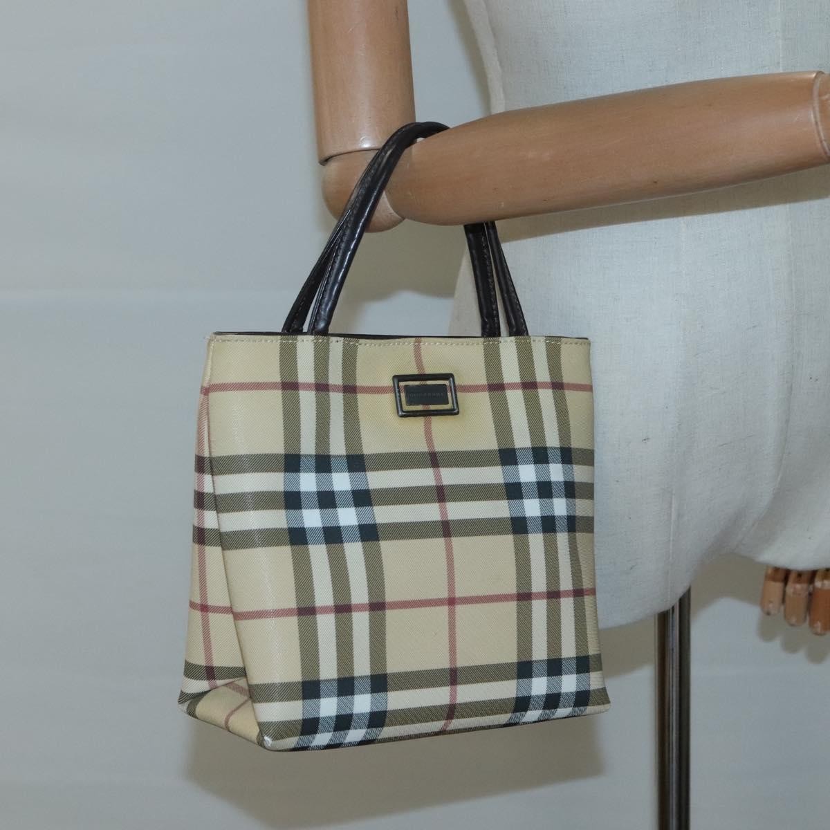 Burberry Nova Check Handbag Nova Check Canvas Beige Canvas Handbag
