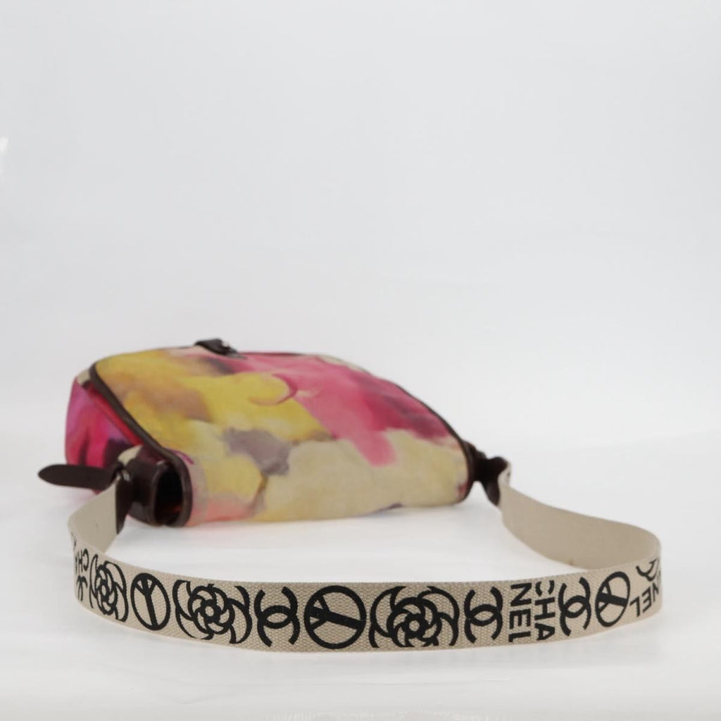 Chanel Flower Power Messenger Bag Multicolor Printed Nubuck Multicolour Suede Shoulder Bag Bag
