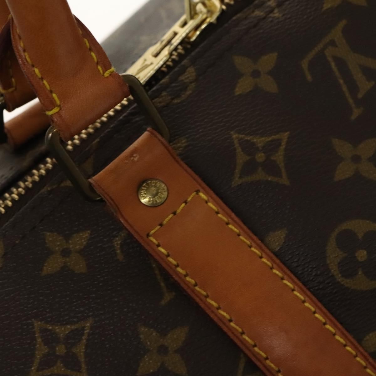 Louis Vuitton Keepall Bag Monogram Canvas Brown Canvas Travel Bag