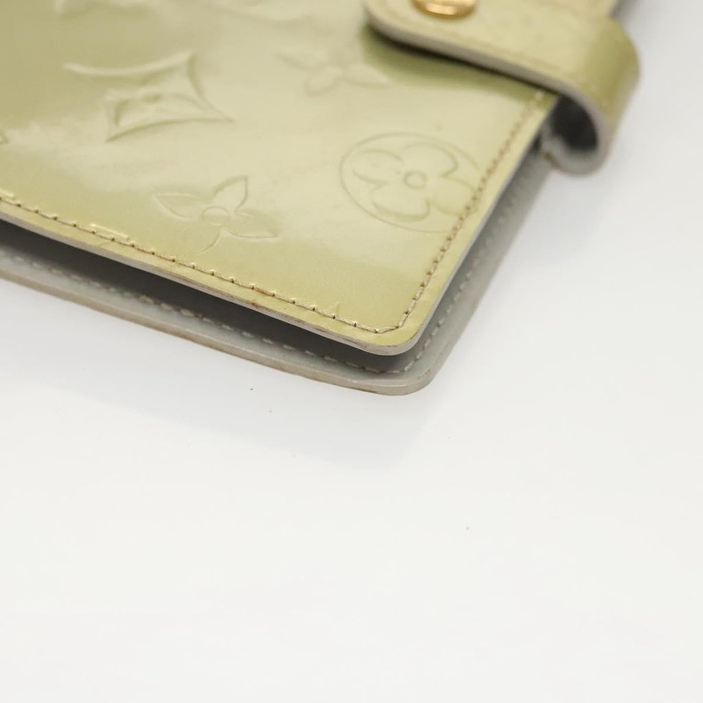Louis Vuitton Agenda Cover Patent Leather Gray Patent_Leather Wallets Accessory