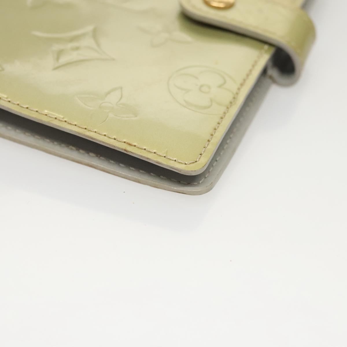 Louis Vuitton Agenda Cover Patent Leather Gray Patent_Leather Wallets Accessory