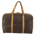 Louis Vuitton Sac Souple Handbag Monogram Canvas Brown Canvas Travel Bag
