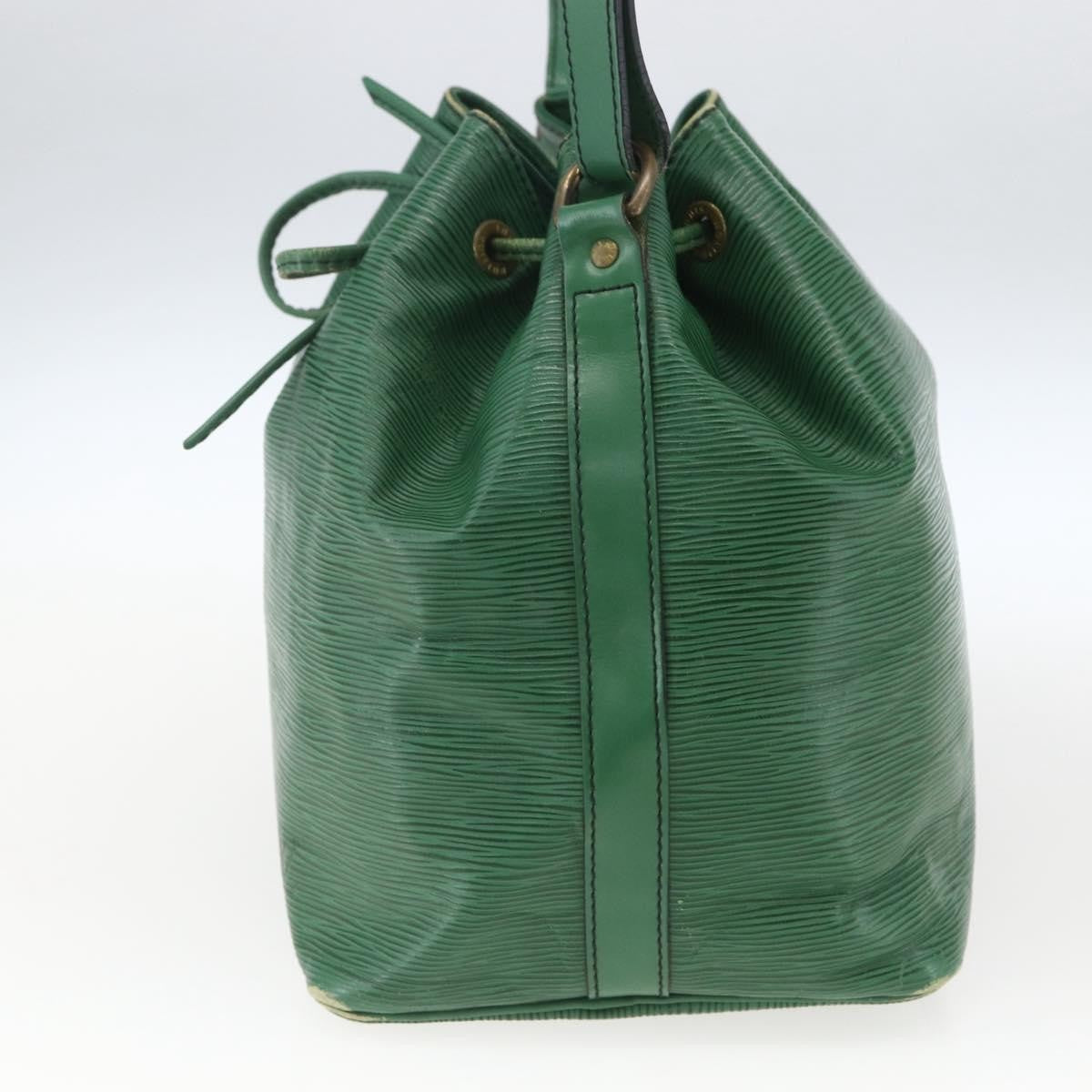 Louis Vuitton Petit Noe Handbag Epi Leather Green Leather Shoulder Bag
