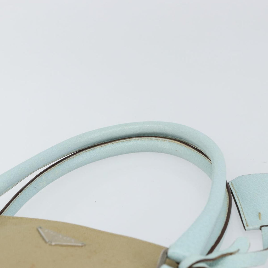 Prada Vintage Handbag Canvas Beige Canvas Handbag