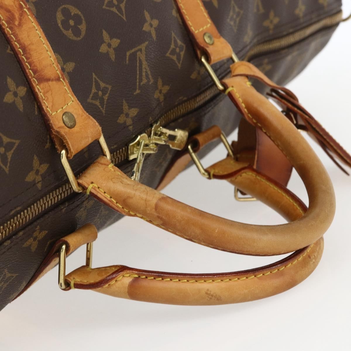 Louis Vuitton Keepall Bag Monogram Canvas Brown Canvas Travel Bag