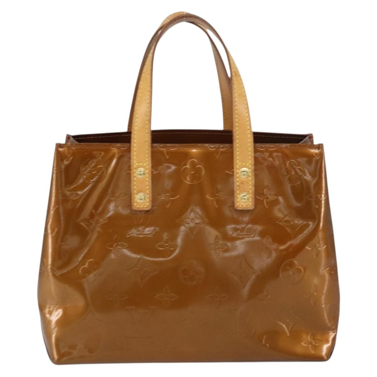 Louis Vuitton Reade Handbag Monogram Vernis Brown Patent_Leather Tote Bag