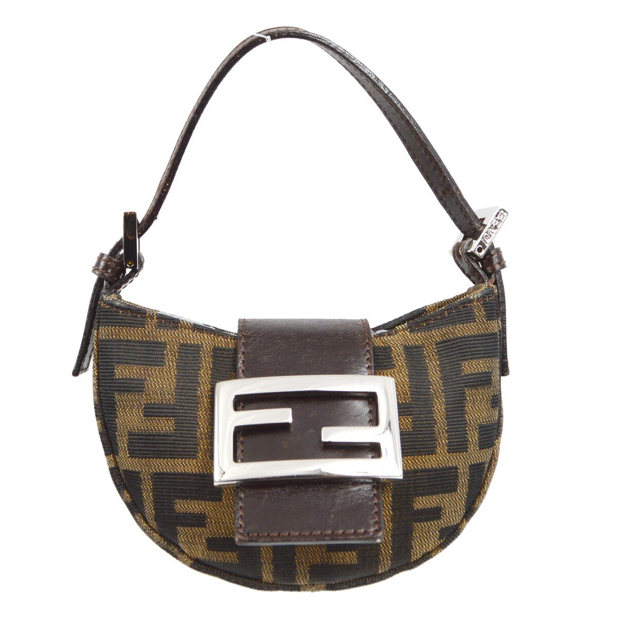 Fendi Cookie Hobo Zucca Canvas Brown Canvas Clutche & Pouche Bag