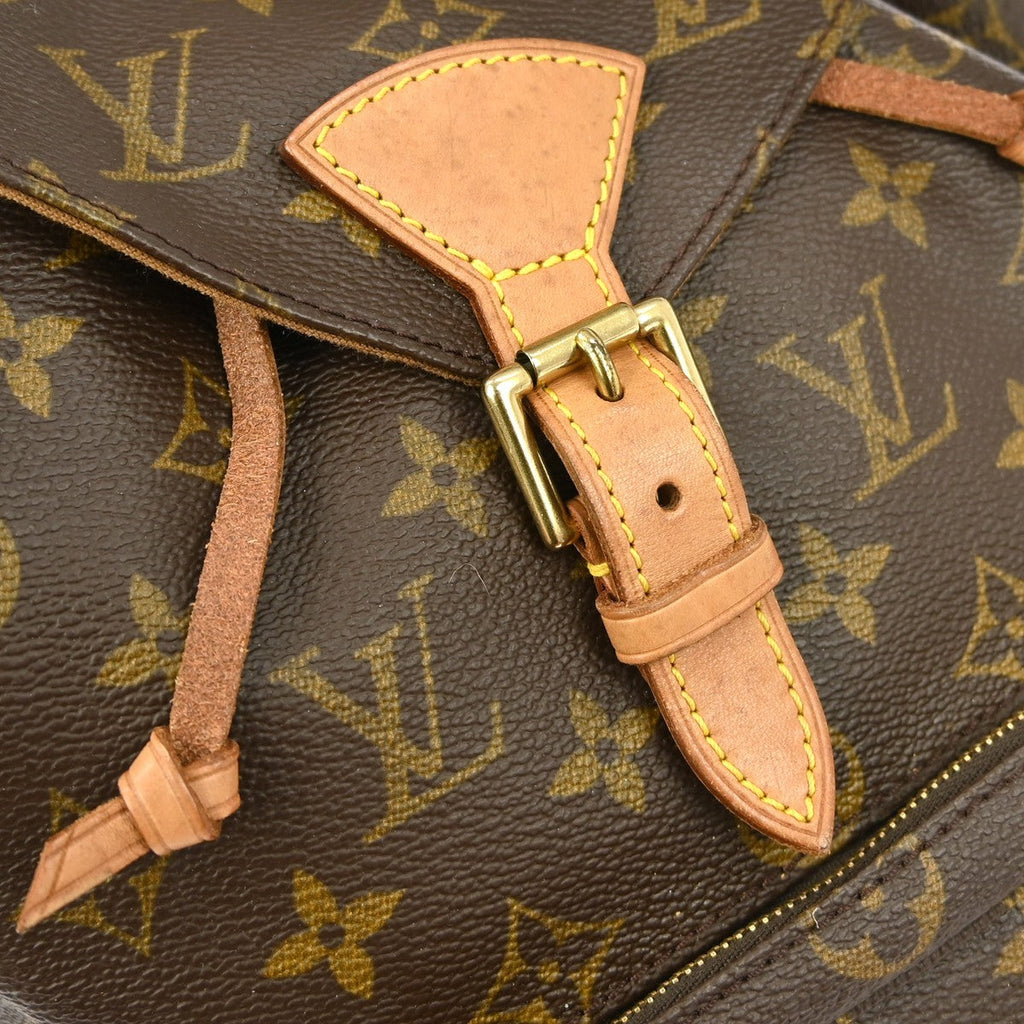 Louis Vuitton Montsouris Backpack Monogram Canvas Brown Canvas Backpack Bag