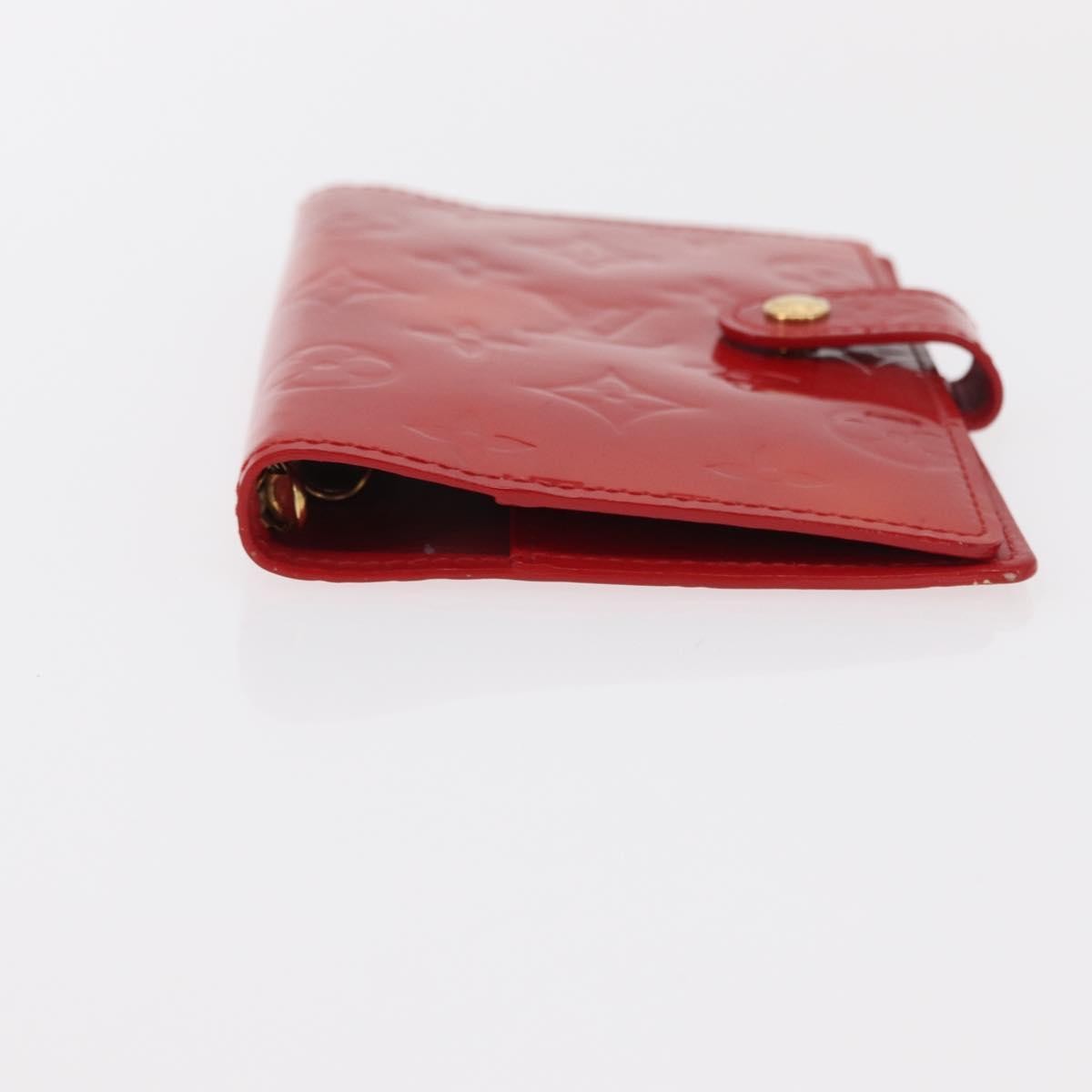 Louis Vuitton Agenda Cover Patent Leather Red Patent_Leather Toiletry Case Accessory