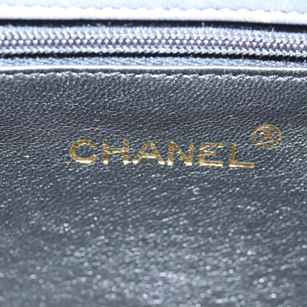 Chanel Vintage Camellia Flap Bag Satin Gray Satin Clutche & Pouche Bag