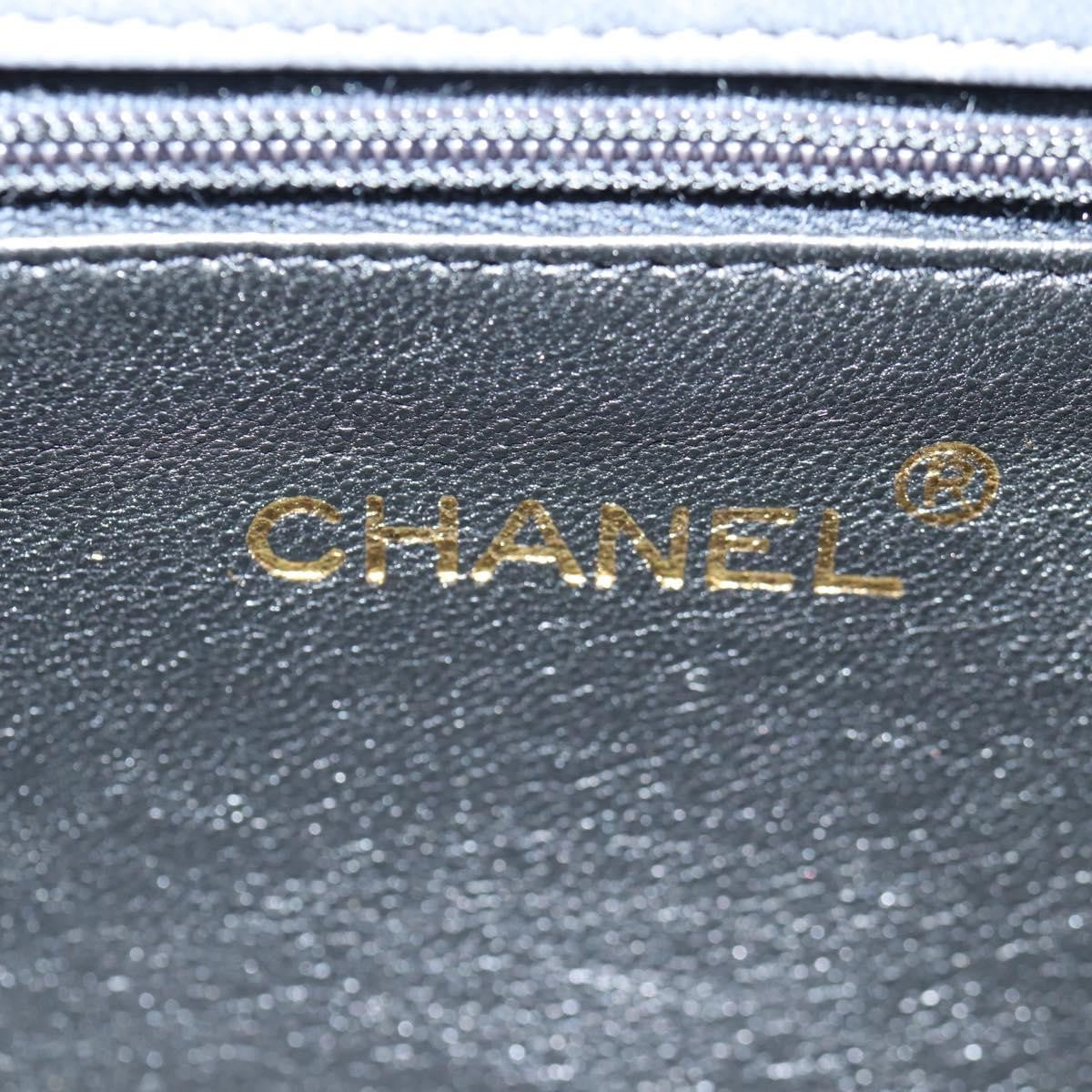 Chanel Vintage Camellia Flap Bag Satin Gray Satin Clutche & Pouche Bag