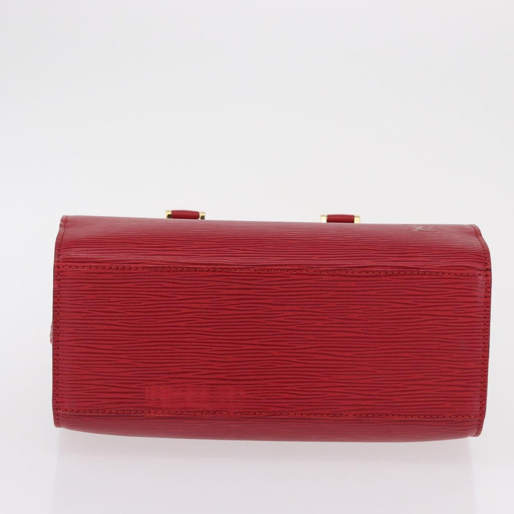 Louis Vuitton Pont Neuf Handbag Epi Leather Red Leather Handbag