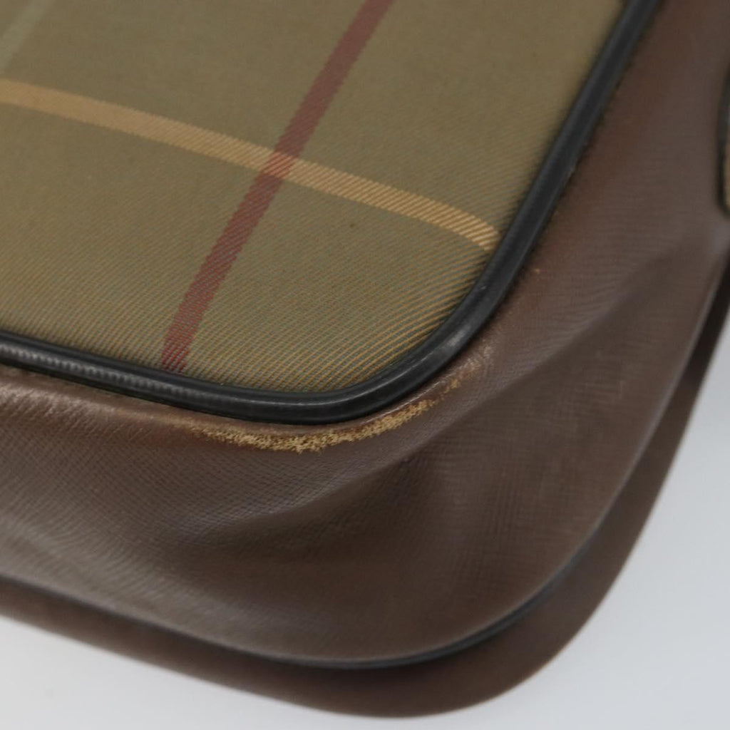 Burberry Nova Check Shoulder Bag Canvas Beige Canvas Shoulder Bag
