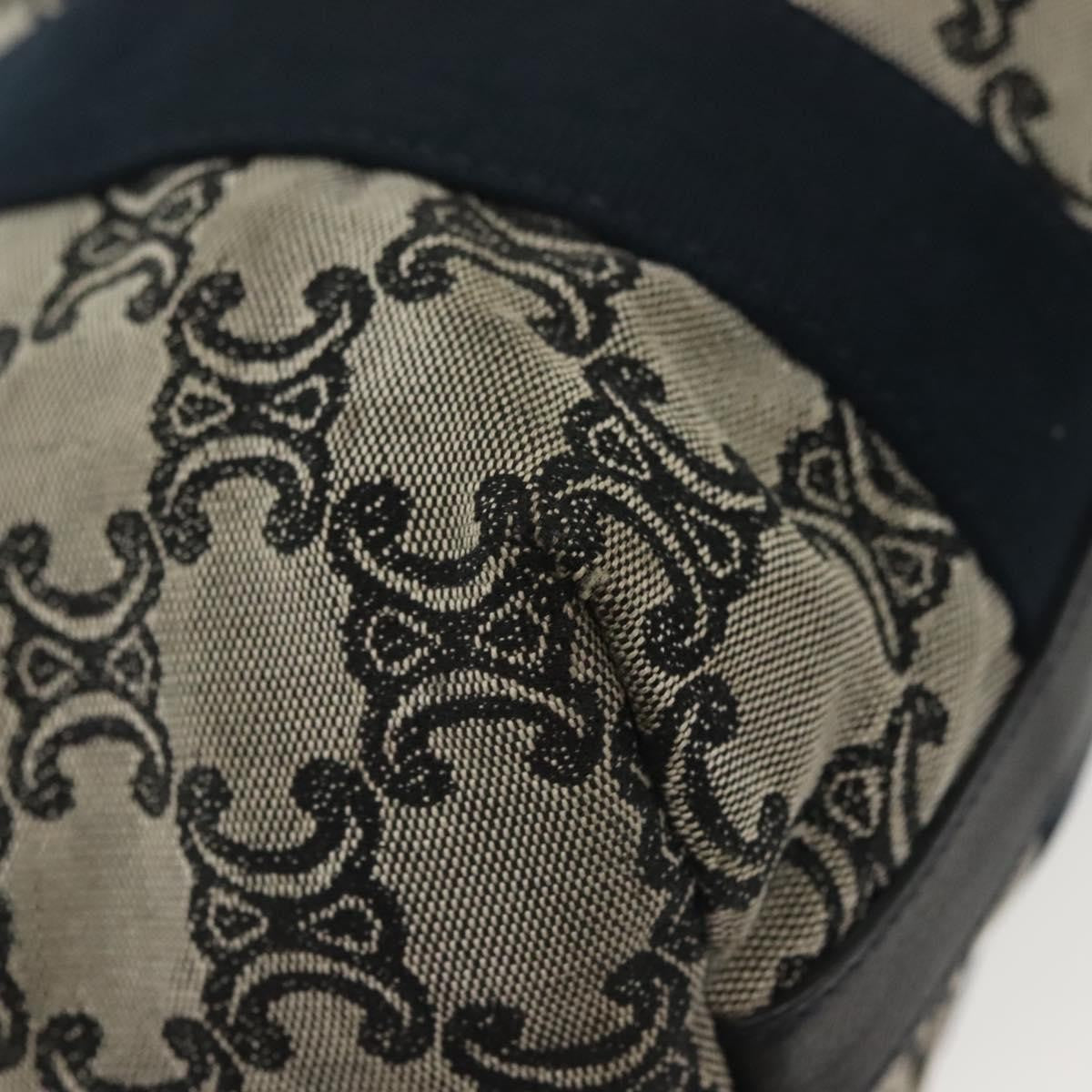 Celine Vintage Macadam Handbag Macadam Navy Canvas Bag
