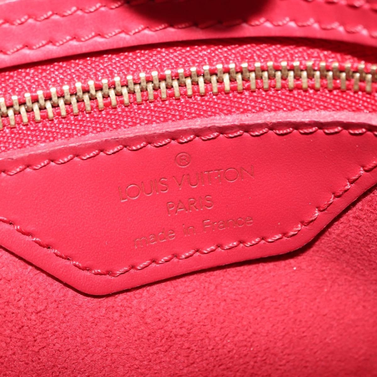 Louis Vuitton Bucket Bag Epi Leather Red Leather Shoulder Bag