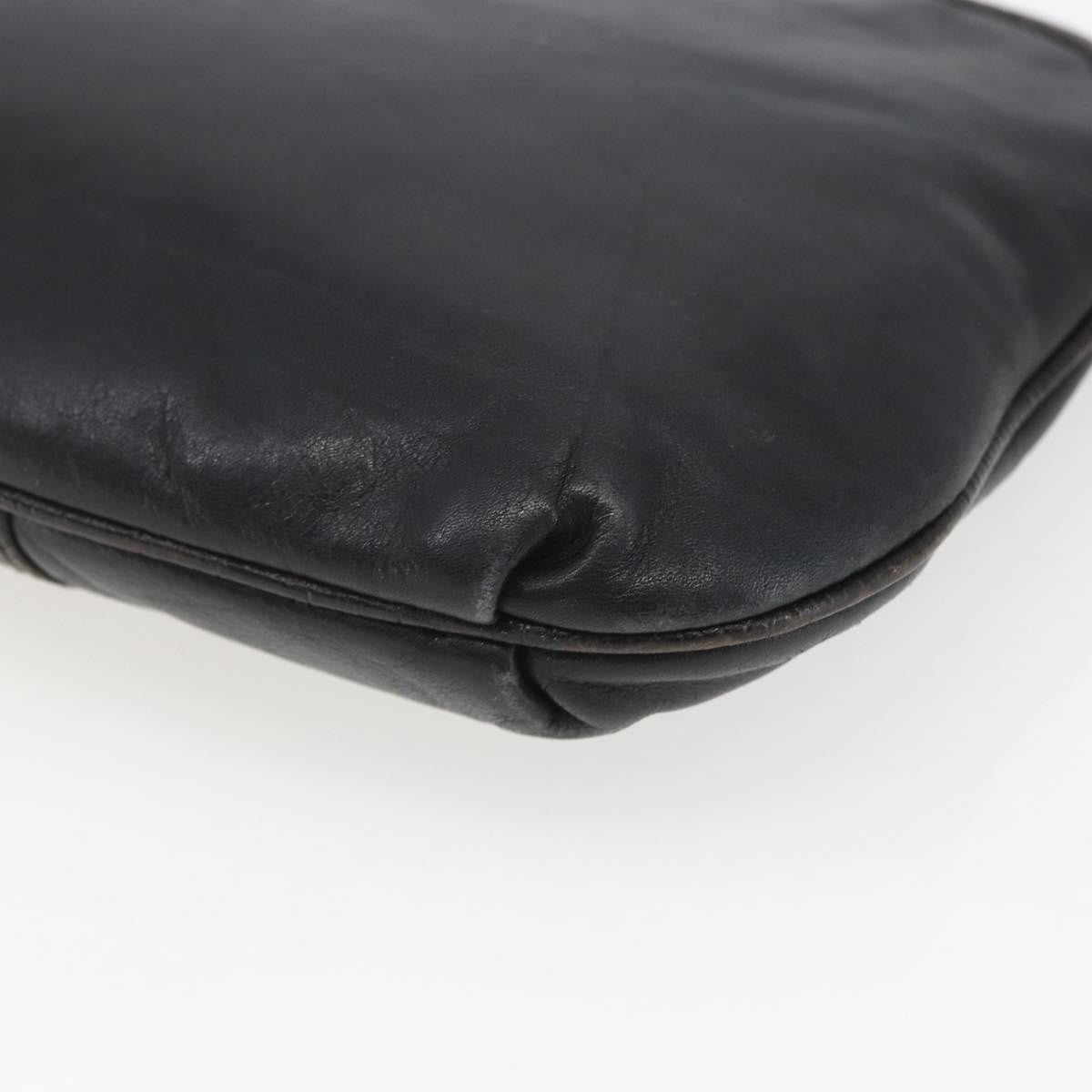 Fendi Vintage Shoulderbag Leather Black Leather Shoulder Bag Bag