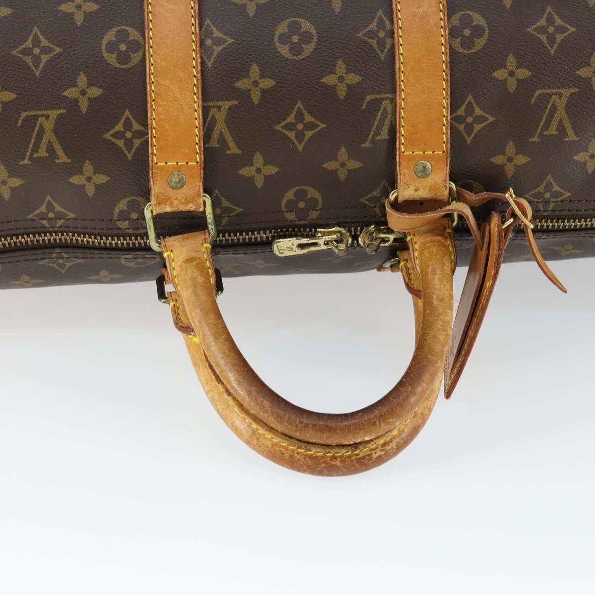 Louis Vuitton Keepall Bag Monogram Canvas Brown Canvas Travel Bag