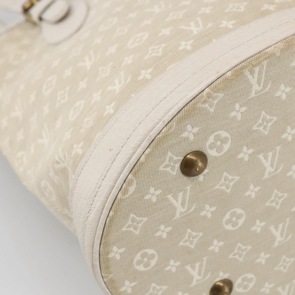 Louis Vuitton Petit Bucket Bag Mini Lin Beige Canvas Shoulder Bag