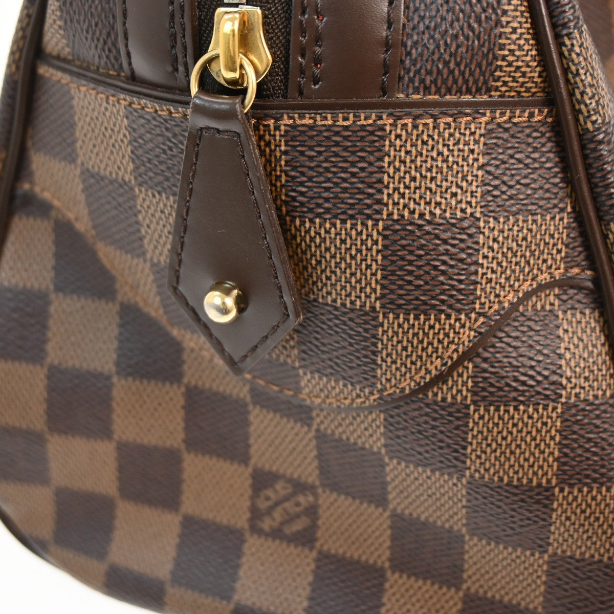 Louis Vuitton Duomo Boston Bag Damier Brown Canvas Handbag