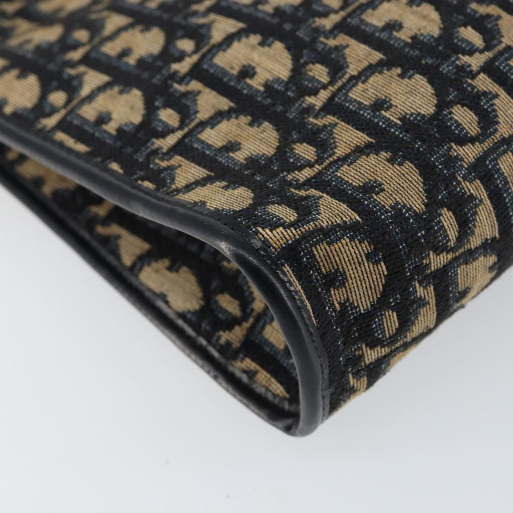 Christian Dior Vintage Trotter Shoulder Bag Canvas Navy Canvas Shoulder Bag Bag (Pre-Owned)