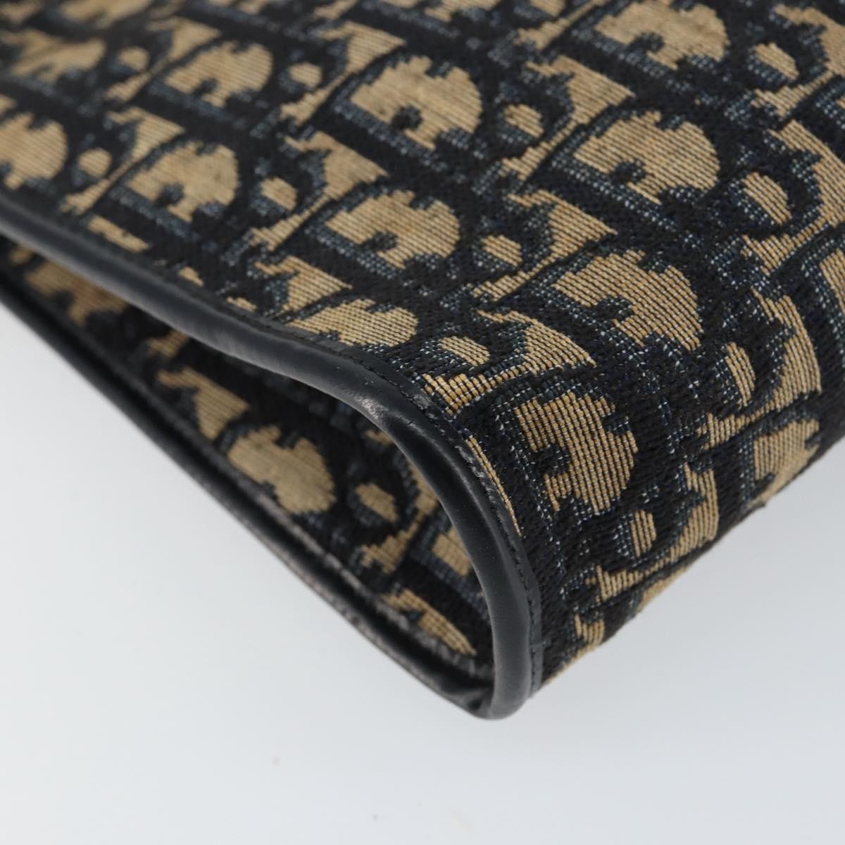 Christian Dior Vintage Trotter Shoulder Bag Canvas Navy Canvas Shoulder Bag Bag (Pre-Owned)
