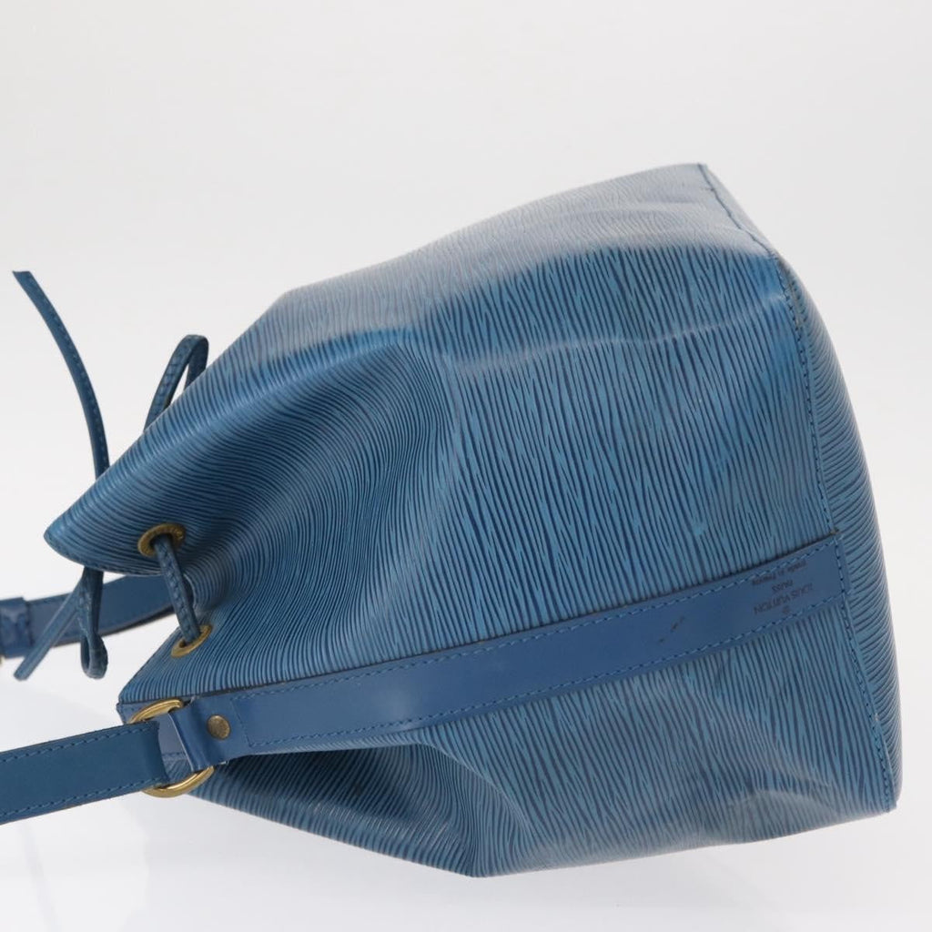 Louis Vuitton Petit Noe Handbag Epi Leather Blue Leather Shoulder Bag