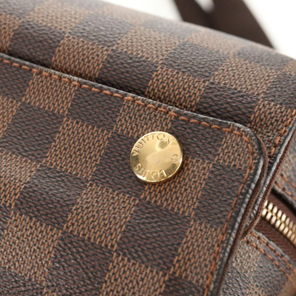 Louis Vuitton Naviglio Handbag Damier Brown Canvas Shoulder Bag