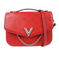 Louis Vuitton Very Messenger Monogram Leather Red Leather Shoulder Bag