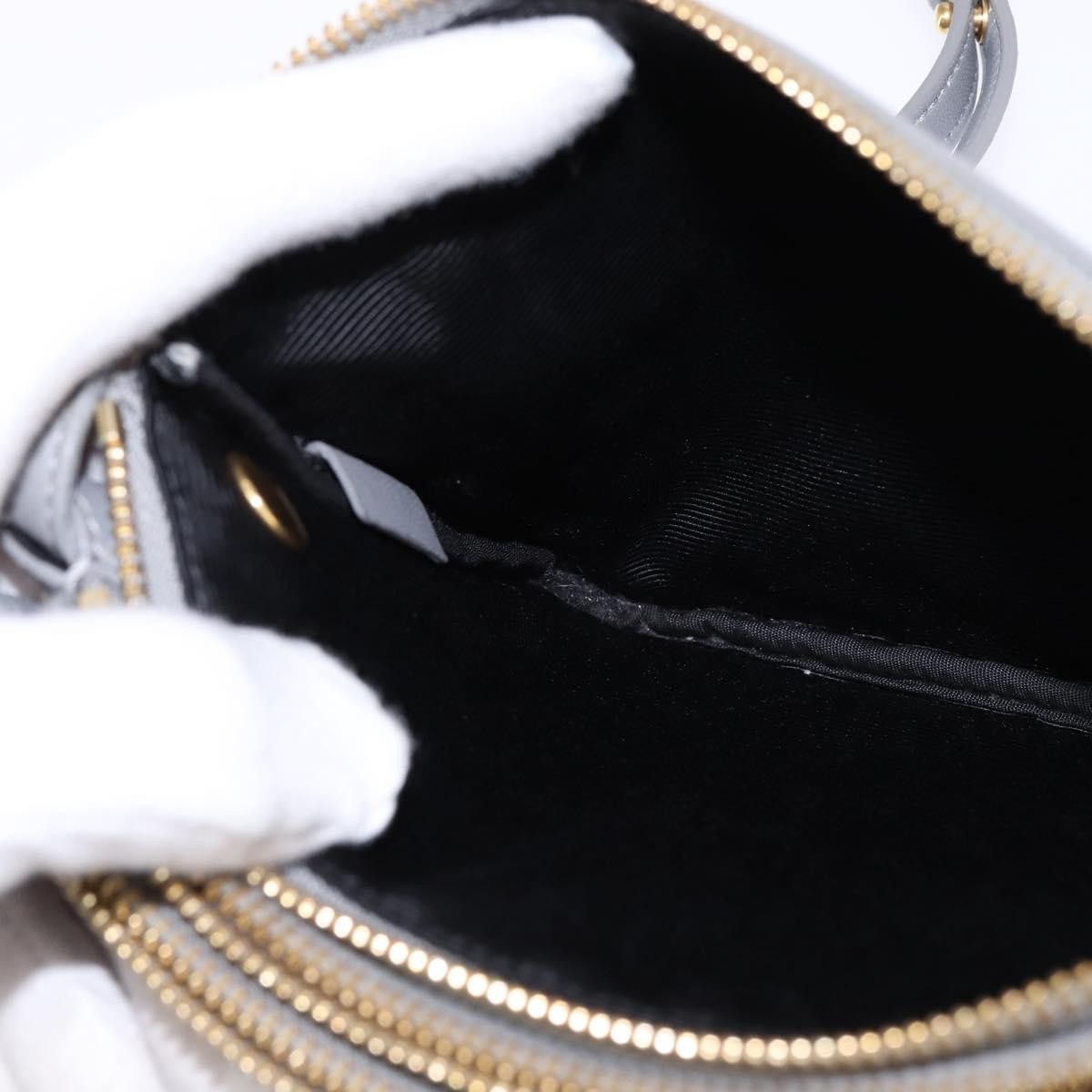 Celine Trio Crossbody Bag Leather Gray Leather Crossbody Bag Bag