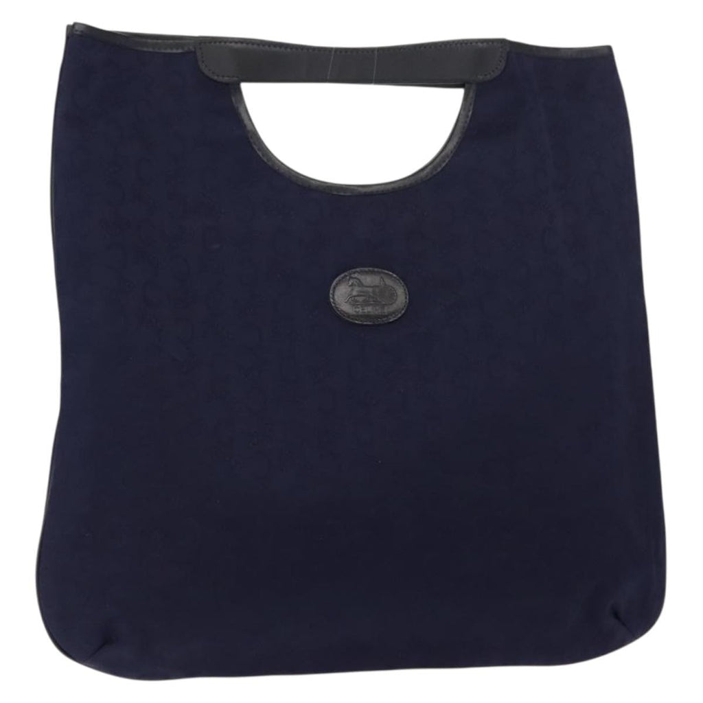 Celine C Sulky Handbag Suede Navy Suede Handbag