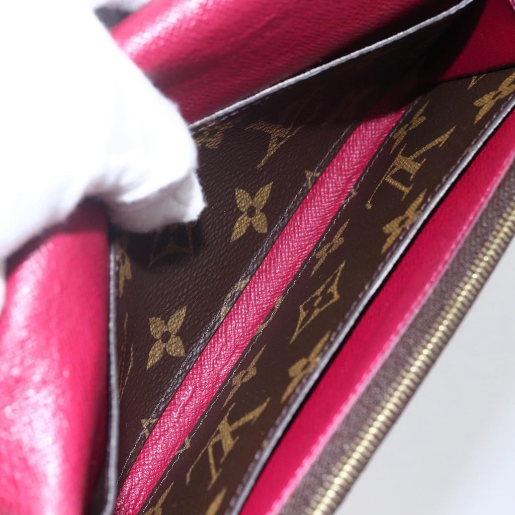 Louis Vuitton Emilie Wallet Monogram Canvas Brown Canvas Wallets Accessory