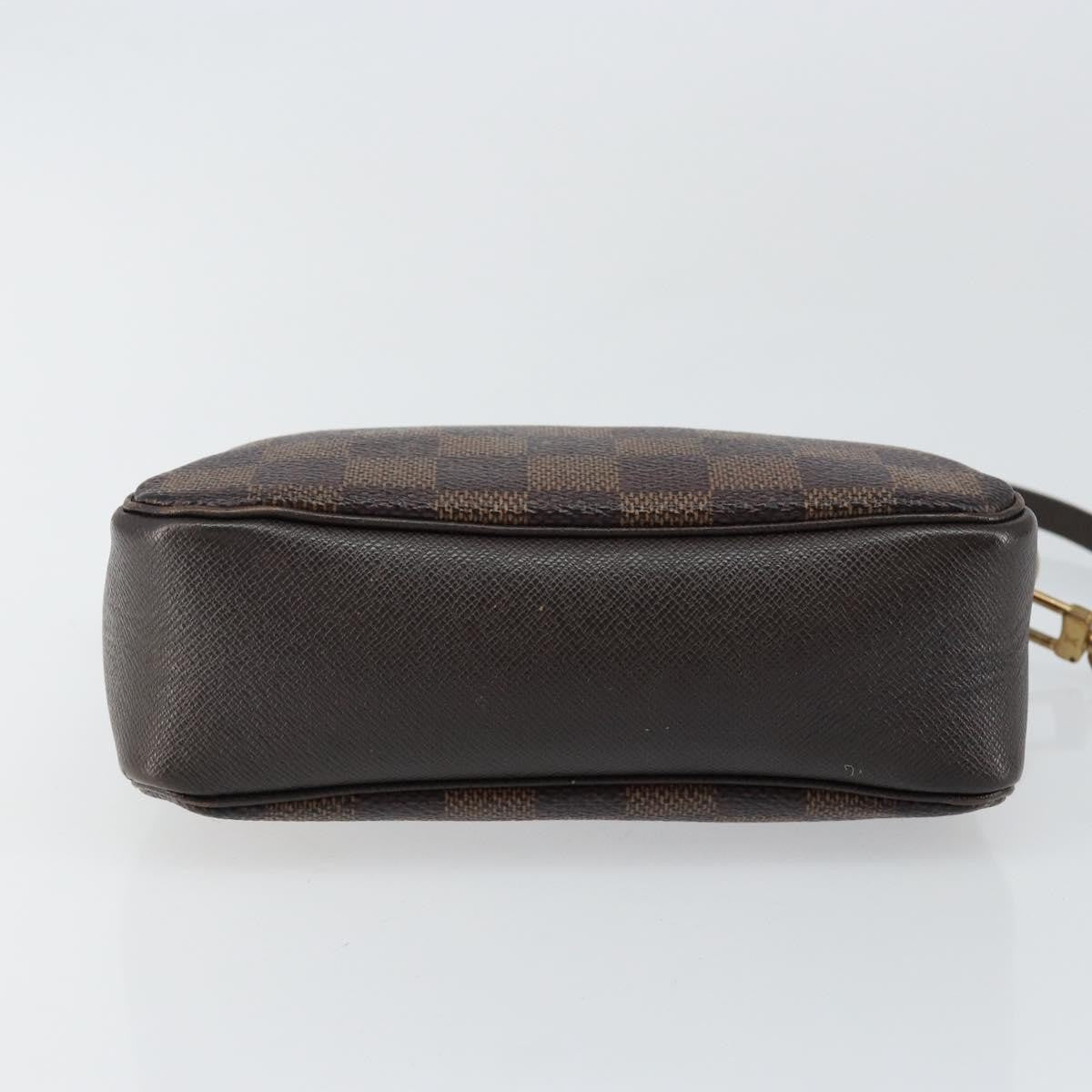 Louis Vuitton Trousse Make Up Bag Damier Canvas Brown Canvas Clutche & Pouche Bag