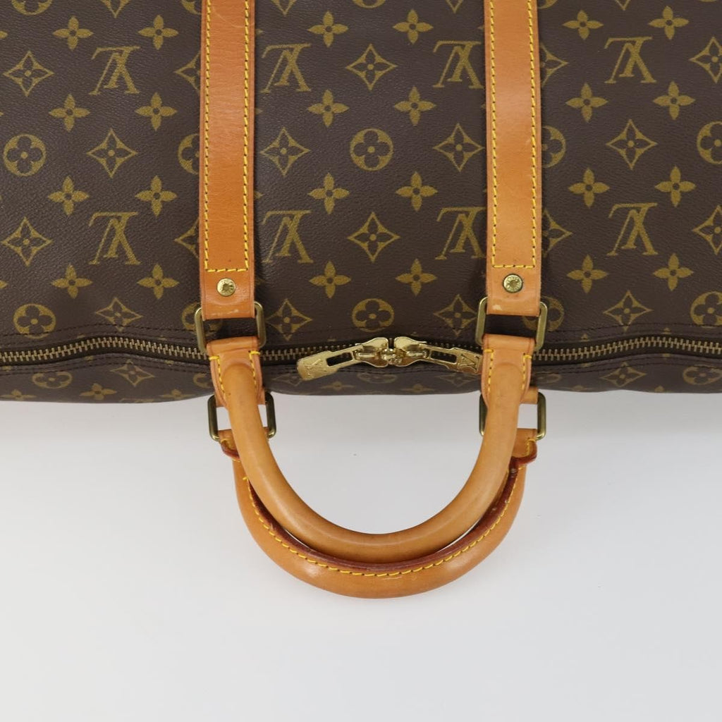Louis Vuitton Keepall Bag Monogram Canvas Brown Canvas Travel Bag