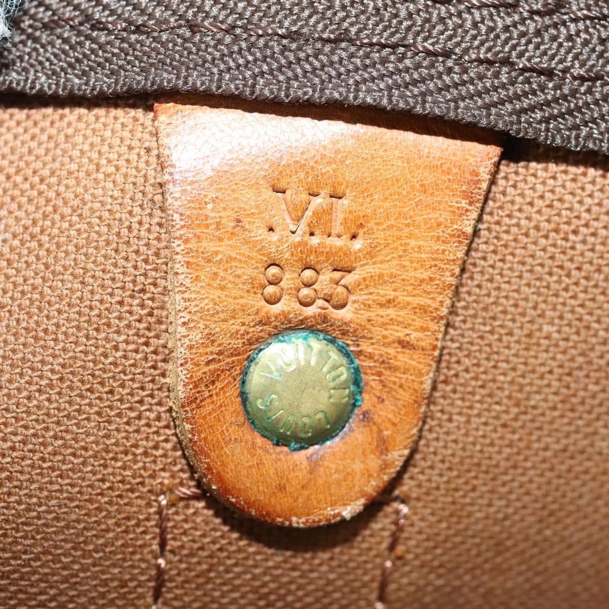 Louis Vuitton Keepall Bandouliere Bag Monogram Canvas Brown Canvas Travel Bag
