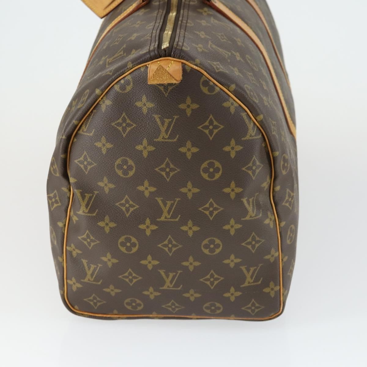 Louis Vuitton Keepall Bag Monogram Canvas Brown Canvas Travel Bag