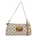 Louis Vuitton Eva Handbag Damier White Canvas Bag