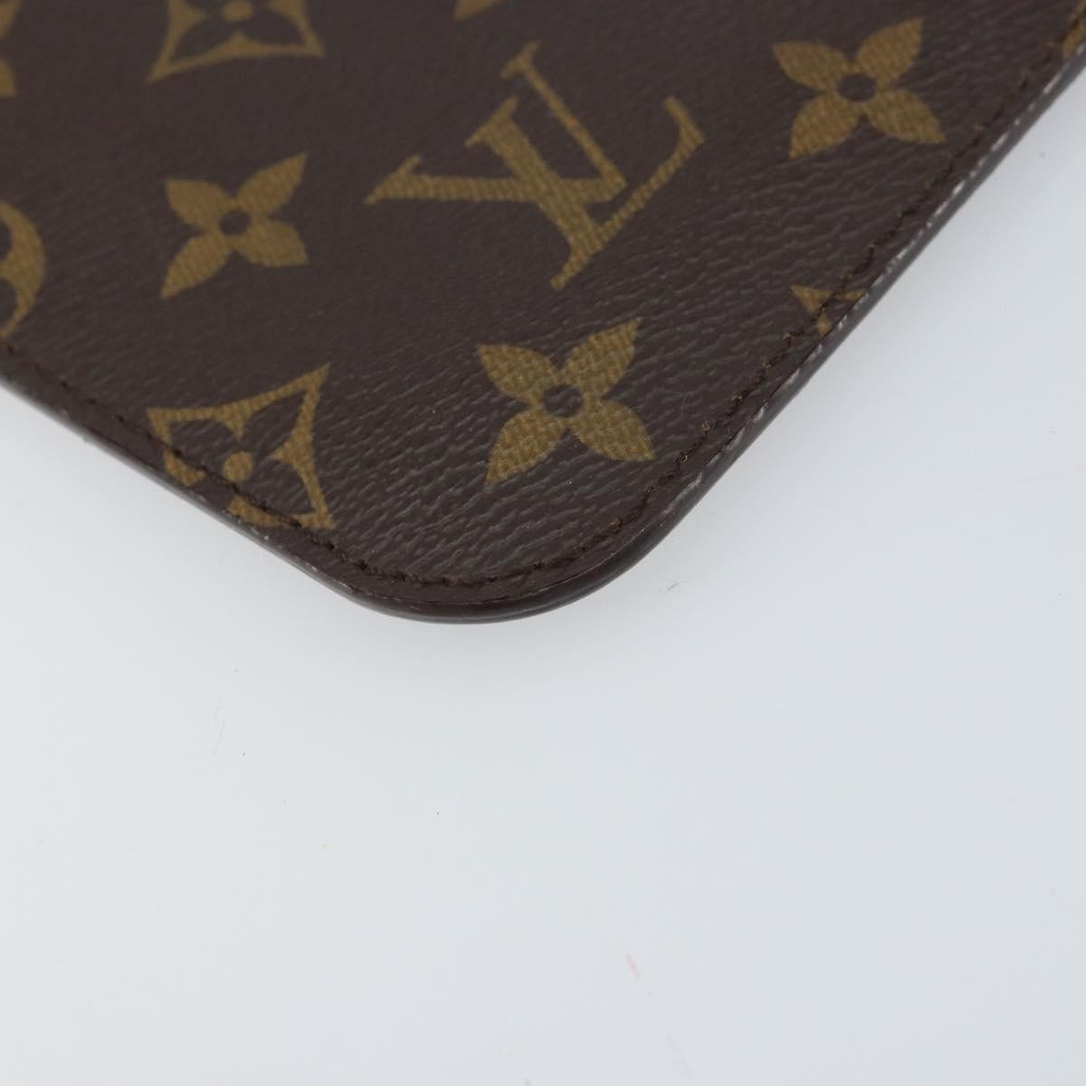 Louis Vuitton Neverfull Pochette Monogram Canvas Brown Canvas Clutche & Pouche Bag