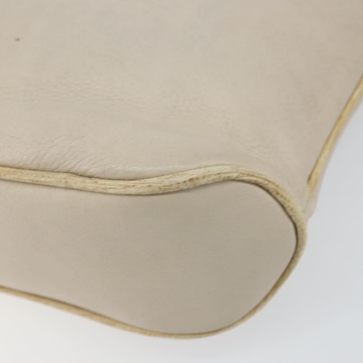Celine Vintage Shoulder Bag Leather Beige Leather Shoulder Bag Bag