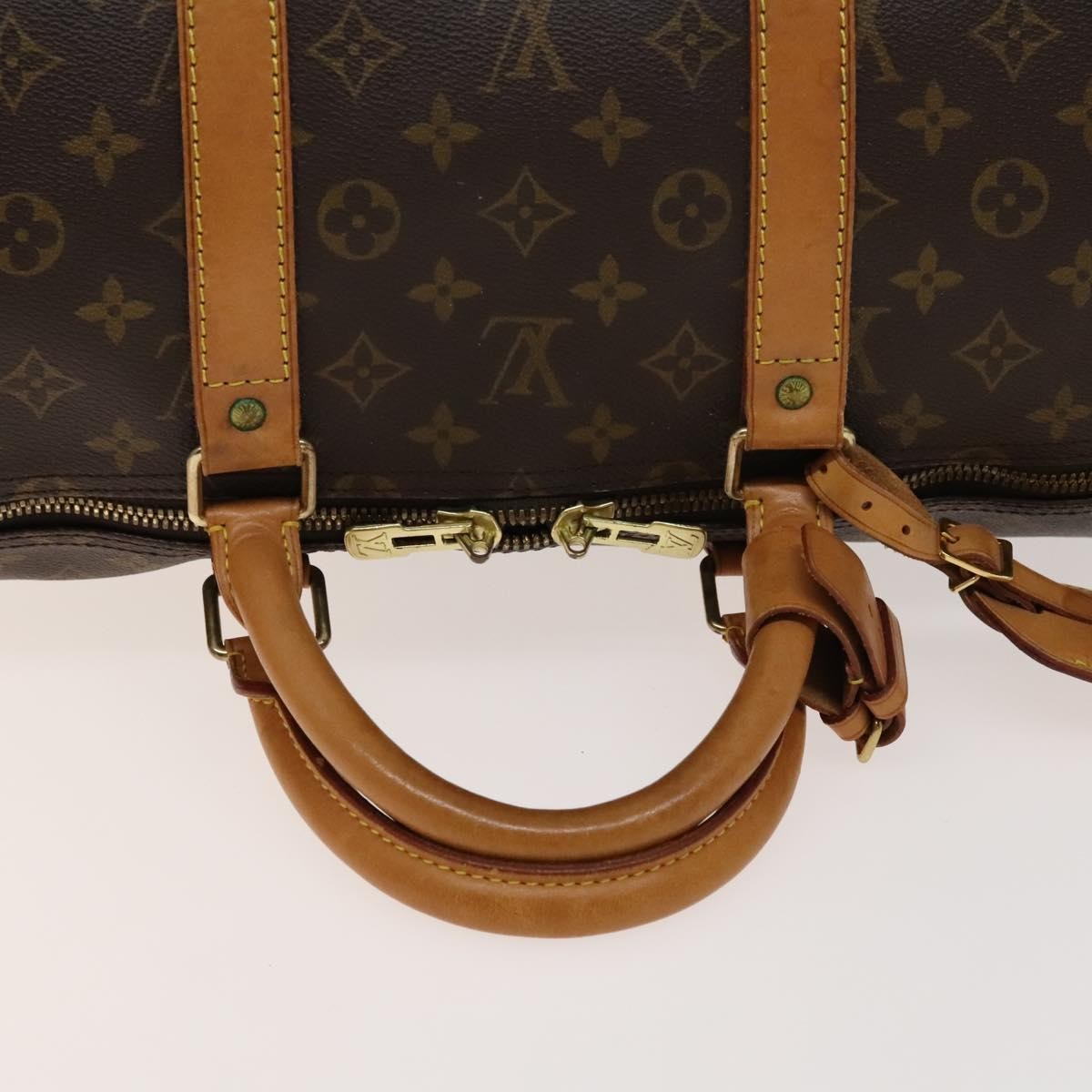 Louis Vuitton Keepall Bag Monogram Canvas Brown Canvas Travel Bag