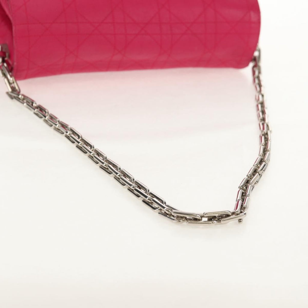 Christian Dior Long Chain Miss Dior Bag Cannage Quilt Lambskin Pink Leather Shoulder Bag Bag (Pre-Owned)