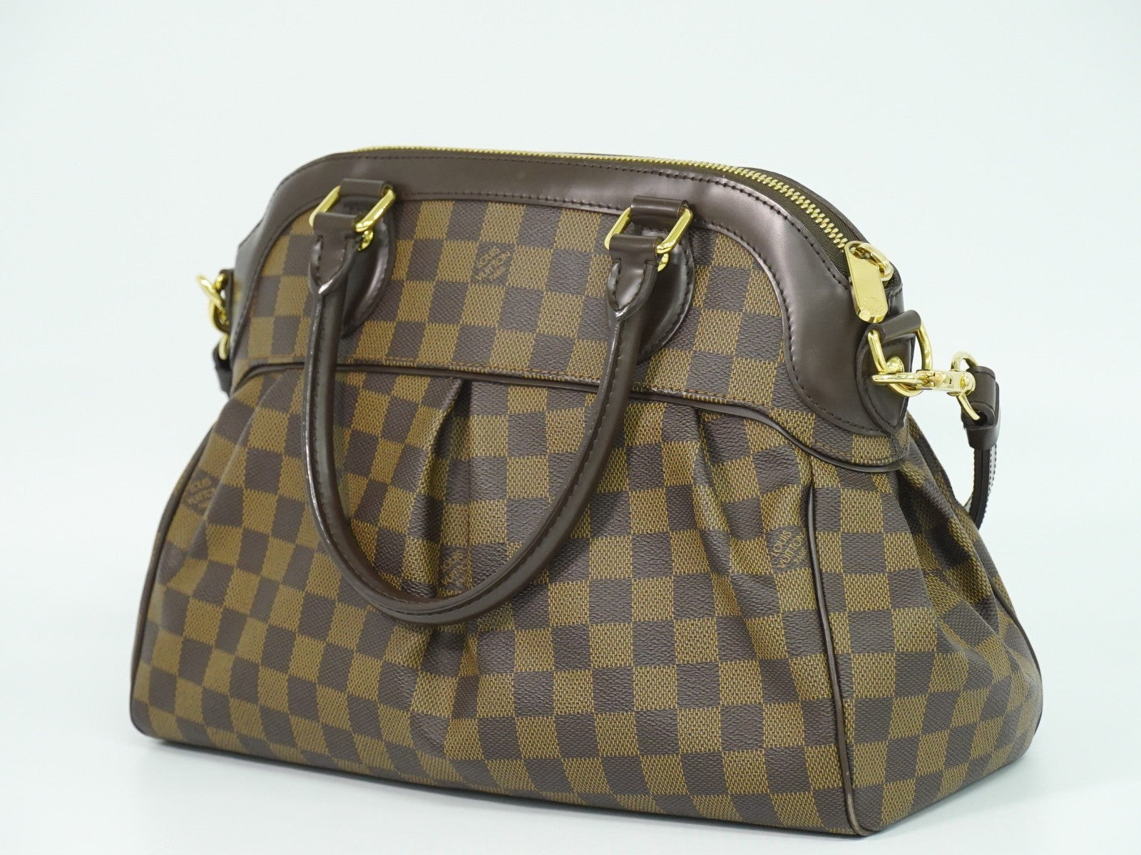 Louis Vuitton Trevi Handbag Damier Brown Canvas Handbag