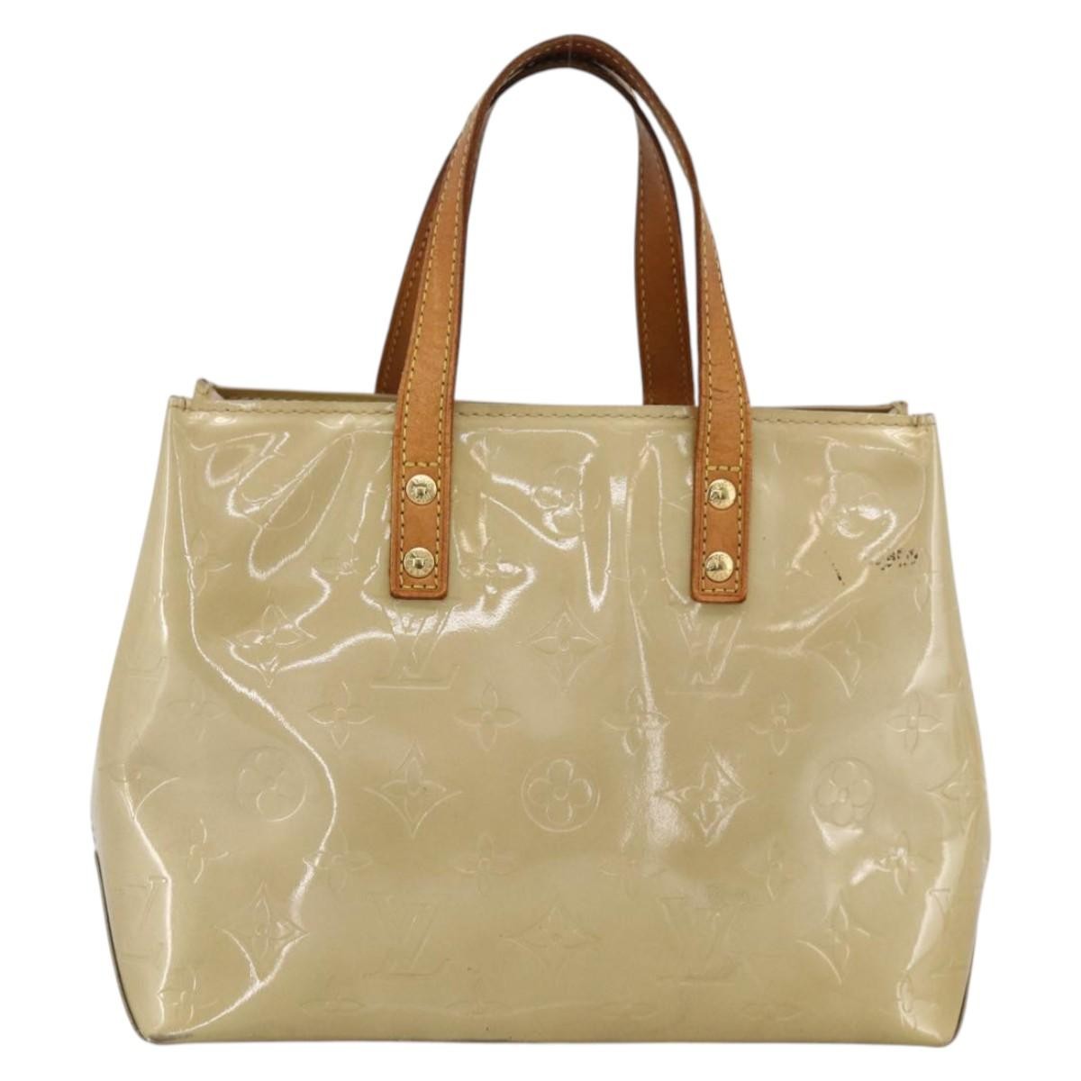 Louis Vuitton Reade Handbag Monogram Vernis Beige Patent_Leather Handbag