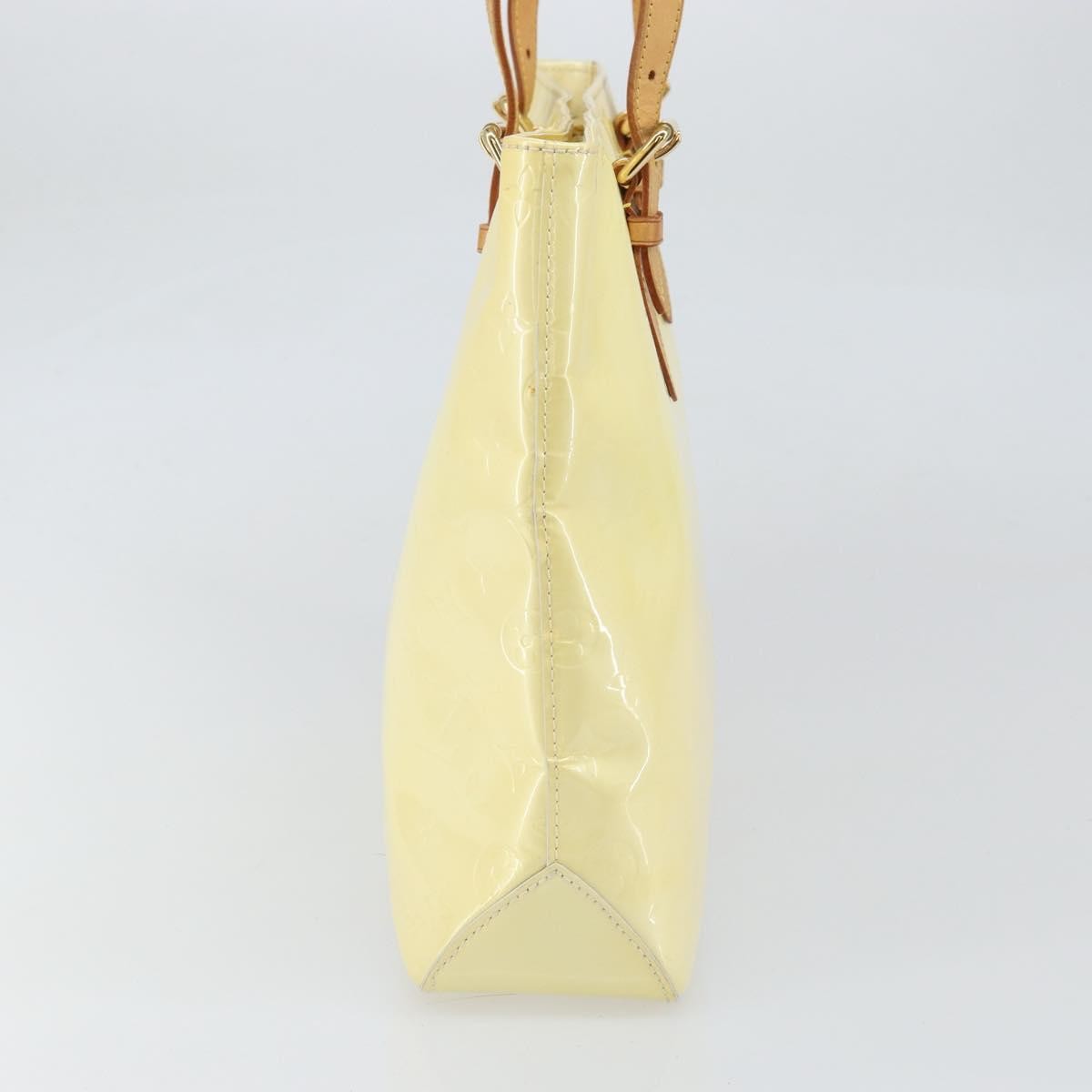 Louis Vuitton Brentwood Handbag Monogram Vernis Yellow Patent_Leather Tote Bag