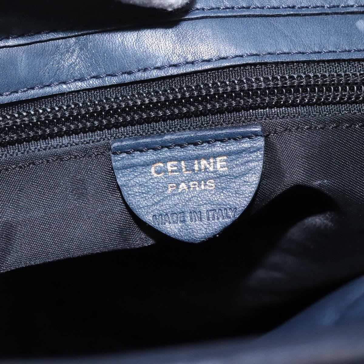 Celine Circle Logo Handbag Nylon Navy Nylon Tote Bag Bag