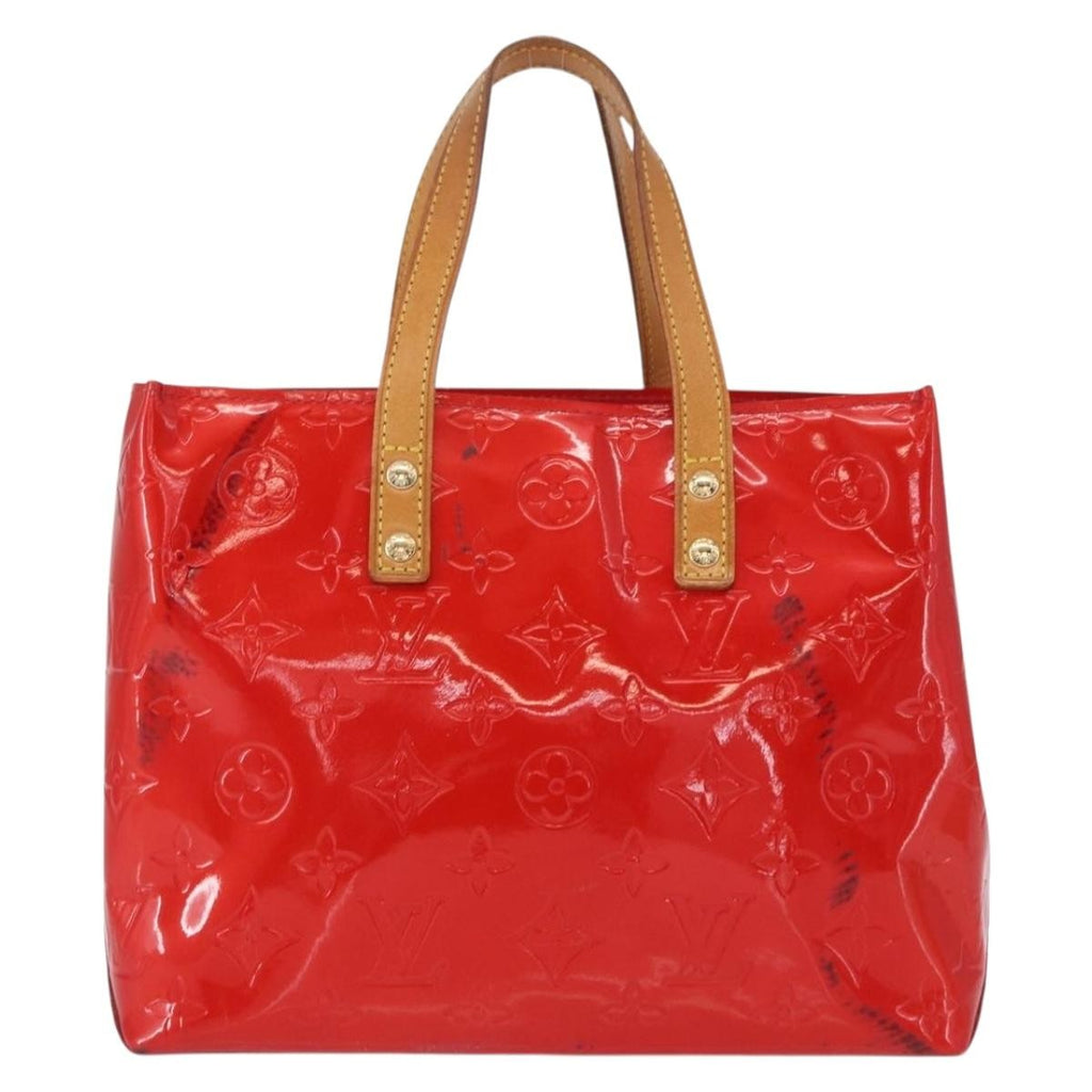 Louis Vuitton Reade Handbag Monogram Vernis Red Patent_Leather Handbag