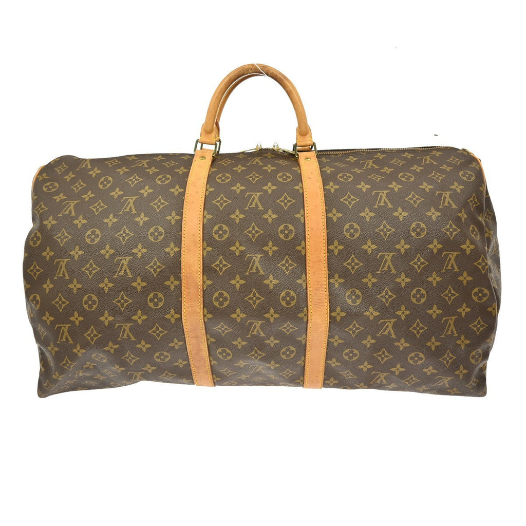 Louis Vuitton Keepall Bag Monogram Canvas Brown Canvas Travel Bag